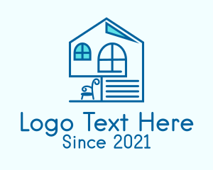 Blue House Porch  Logo