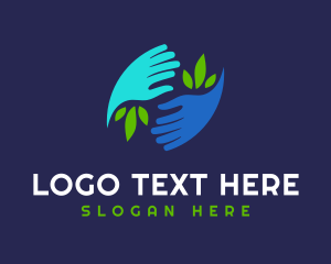 Team - Community Hand Eco logo design