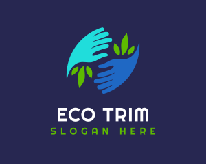 Community Hand Eco logo design