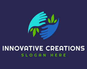 Creator - Community Hand Eco logo design