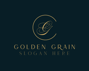 Golden Bridal Beauty  logo design