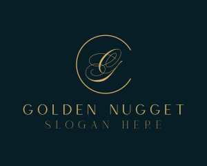 Golden Bridal Beauty  logo design