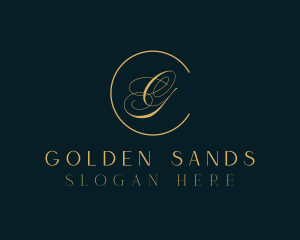 Golden Bridal Beauty  logo design