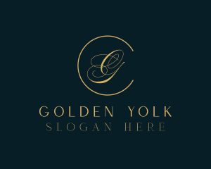 Golden Bridal Beauty  logo design