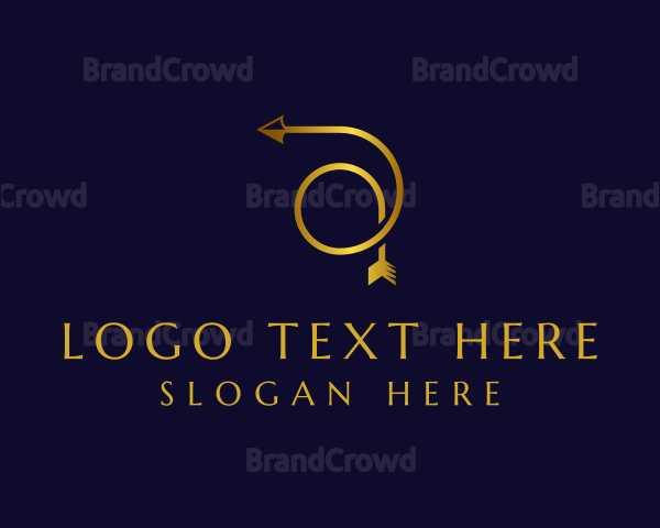Elegant Arrow Letter A Logo
