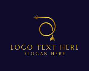 Finance - Elegant Arrow Letter A logo design