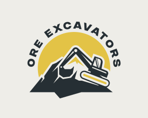 Mining - Excavation Mining Quarry logo design