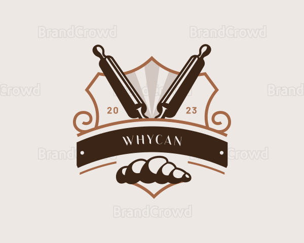 Baking Bakery Rolling Pin Logo