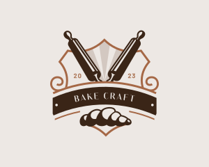 Baking Bakery Rolling Pin logo design