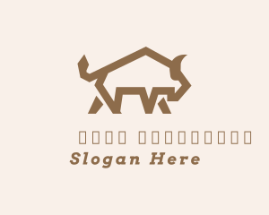 Livestock - Bull Bison Farming logo design
