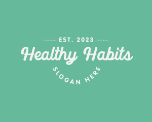 Healthy Drinks Store Wordmark logo design