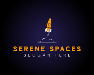 Aerospace Rocket Launch logo design