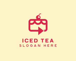 Cherry Cake Delivery logo design