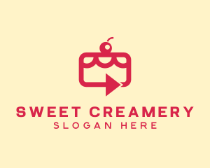 Cherry Cake Delivery logo design