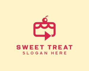 Cherry Cake Delivery logo design