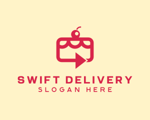 Cherry Cake Delivery logo design