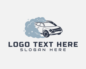 Suv - Auto Detailing Cleaning logo design