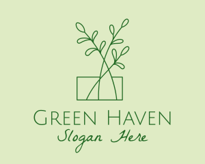 Green Plant Seedlings  logo design