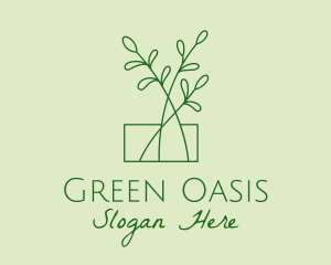 Succulent - Green Plant Seedlings logo design