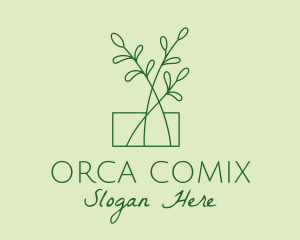 Orchid - Green Plant Seedlings logo design
