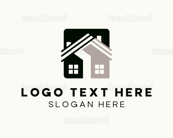 House Roofing Architecture Logo
