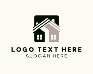 Broker - House Roofing Architecture logo design