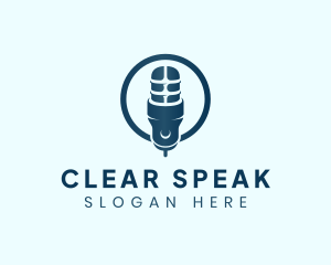 Voice - Podcast Microphone Record logo design