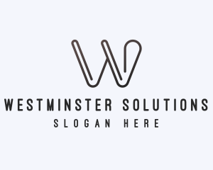 Consulting Firm Letter W logo design