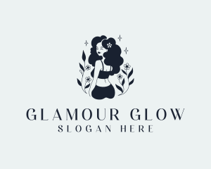 Plastic Surgeon - Bikini Flower Woman logo design