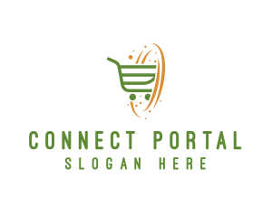 Portal - Portal Grocery Cart logo design