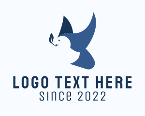 Peace - Religious Dove Foundation logo design