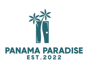 Palm Tree Door  logo design