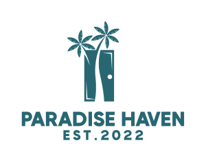 Palm Tree Door  logo design