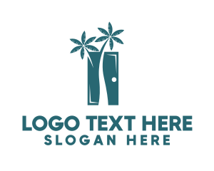 Palm Tree Door  Logo