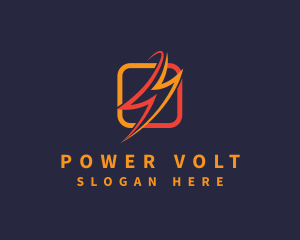 Ampere - Electric Power Volt logo design