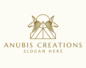 Anubis - Egyptian Anubis Outline logo design