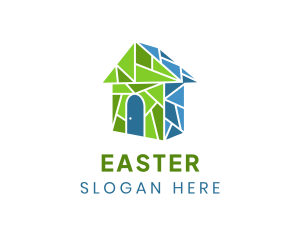 Mosaic House Structure Logo