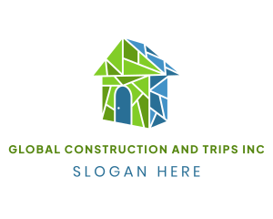 Mosaic House Structure Logo