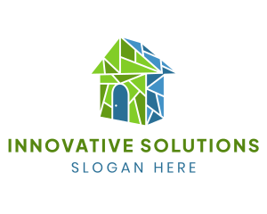 Mosaic House Structure Logo