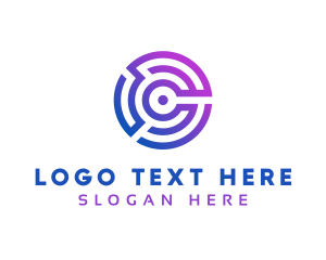 Initial - Modern Tech C logo design