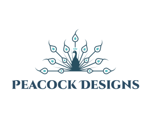 Peacock Beauty Cosmetics logo design