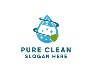 Home Cleaning Housekeeper logo design