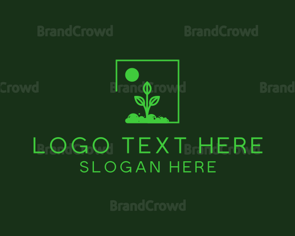 Green Plant Gardening Logo