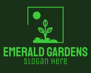 Green Plant Gardening logo design