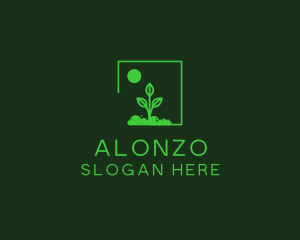 Green Plant Gardening logo design