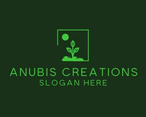 Green Plant Gardening logo design