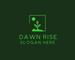 Green Plant Gardening logo design