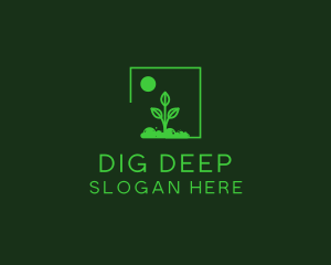 Green Plant Gardening logo design