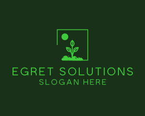 Green Plant Gardening logo design