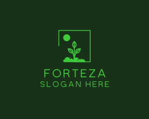 Green Plant Gardening logo design